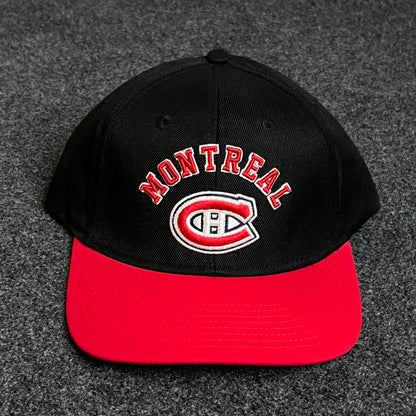 Montreal Canadiens Black and Red Bill Cap