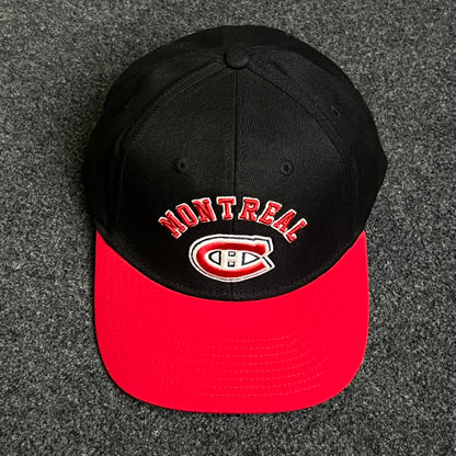 Montreal Canadiens Black and Red Bill Cap