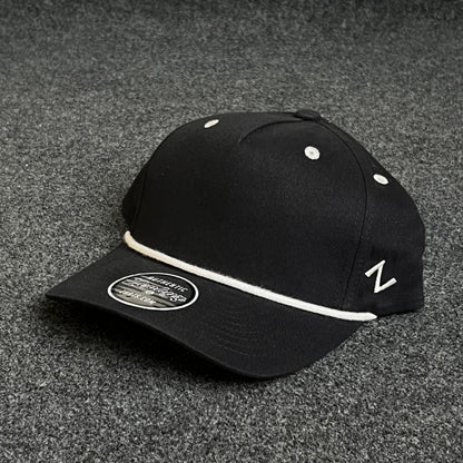 Zephyr Classic Black Rope Cap