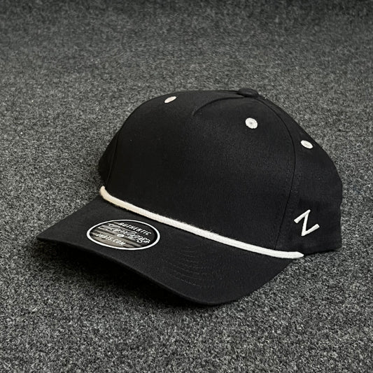 Zephyr Classic Black Rope Cap
