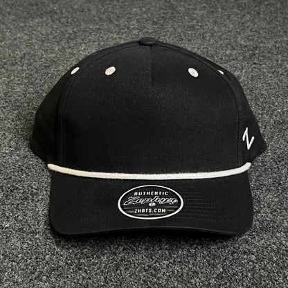 Zephyr Classic Black Rope Cap