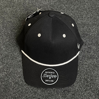 Zephyr Classic Black Rope Cap
