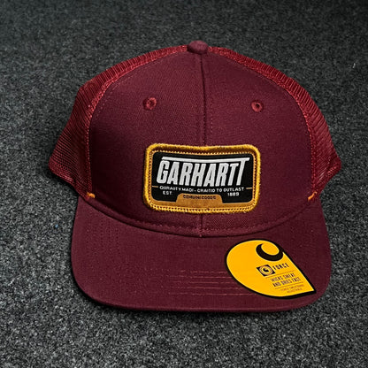 Carhartt Maroon Mesh Patch Cap