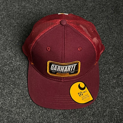 Carhartt Maroon Mesh Patch Cap