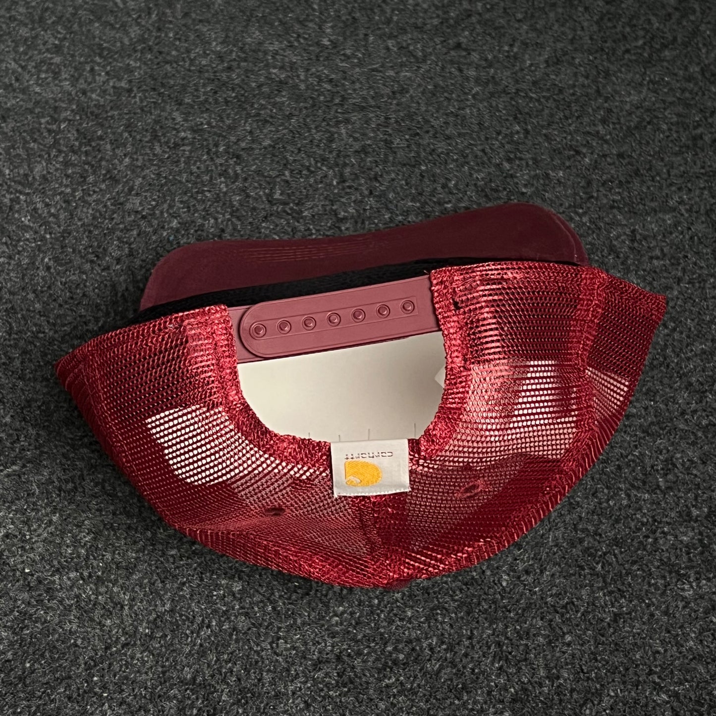 Carhartt Maroon Mesh Patch Cap