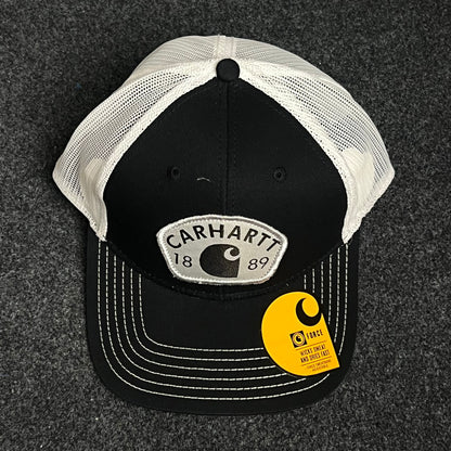 Carhartt 1889 Patch Black/White Mesh Cap