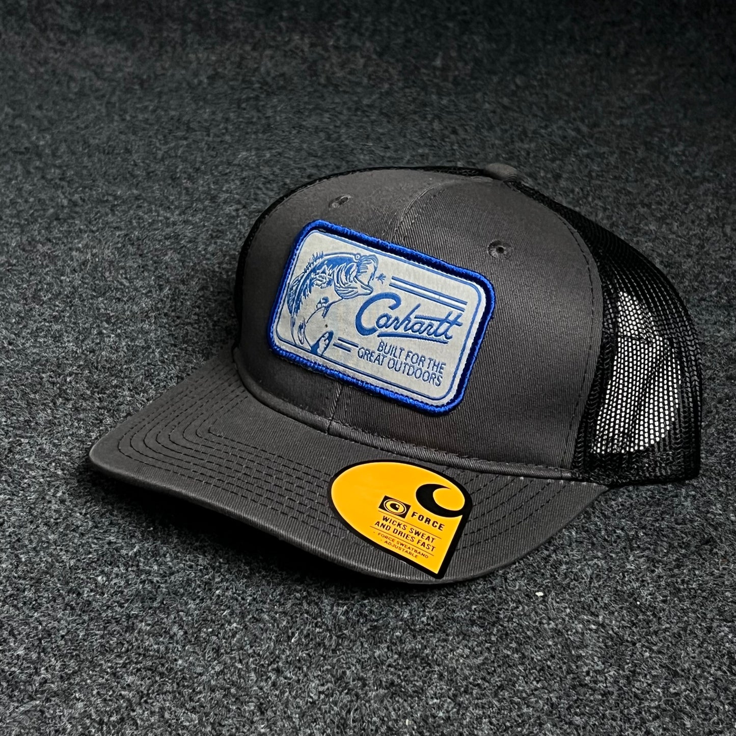 Caymus Black/Charcoal Mesh Patch Cap