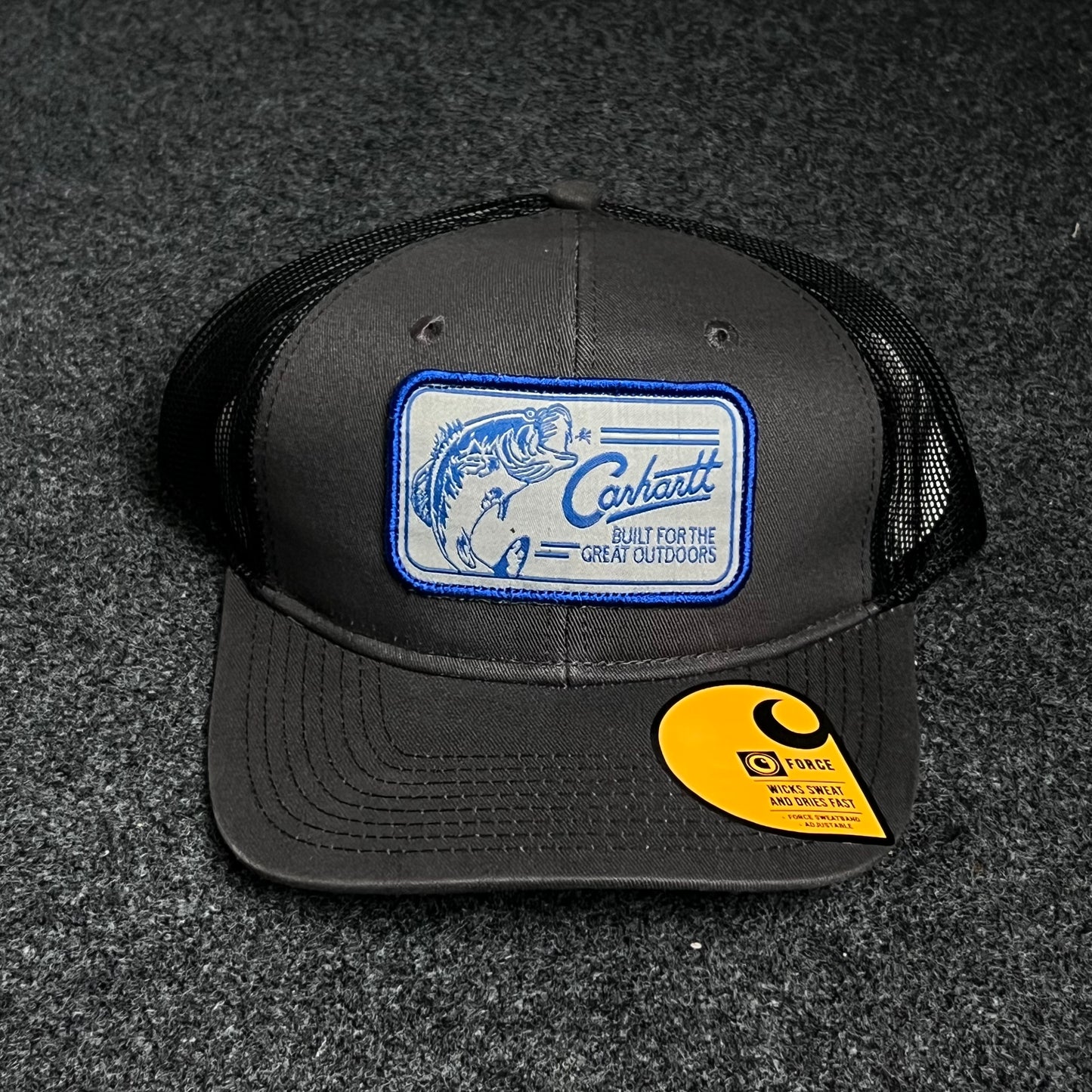 Caymus Black/Charcoal Mesh Patch Cap