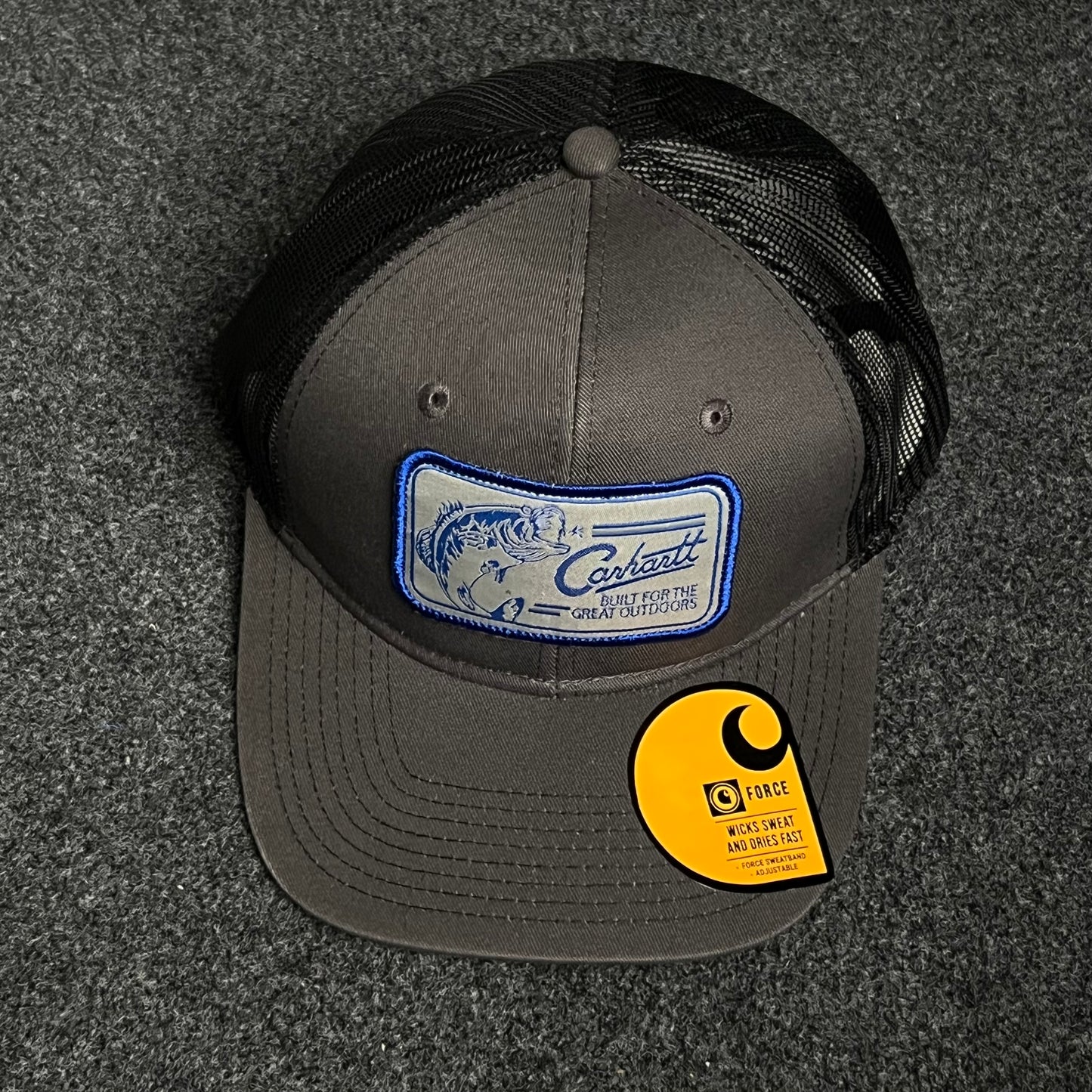 Caymus Black/Charcoal Mesh Patch Cap