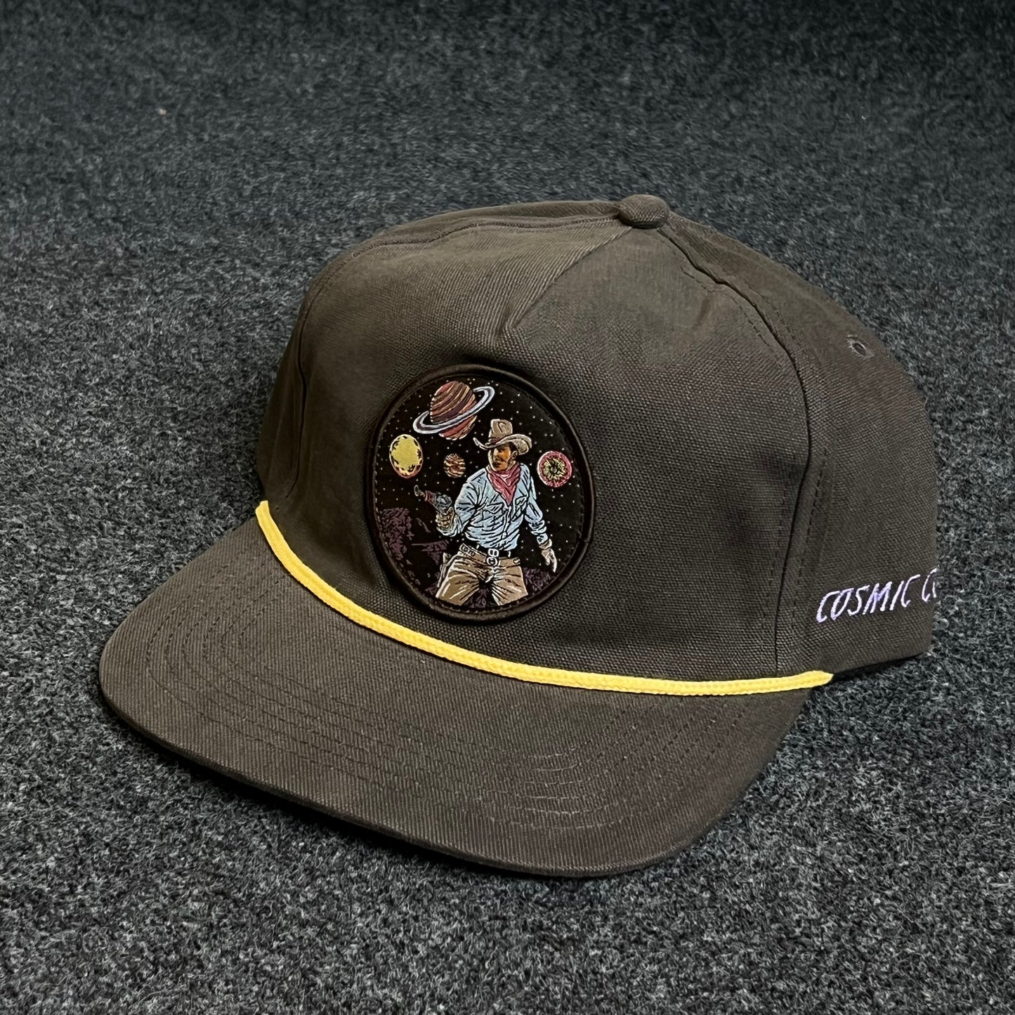 "COSMIC C" Brown Snapback Cap