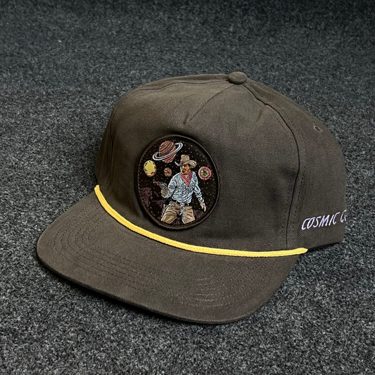 "COSMIC C" Brown Snapback Cap