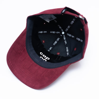 LIGHT MAROON Suede Cap