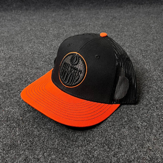 NHL Branded Youth Edmonton Oilers Foam Trucker Snapback Hat.