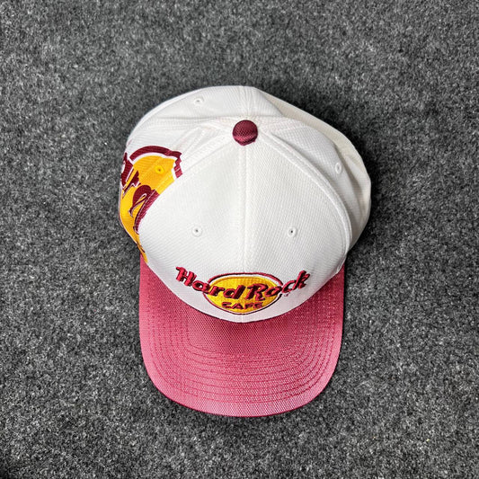 Hard Rock Cafe hat.