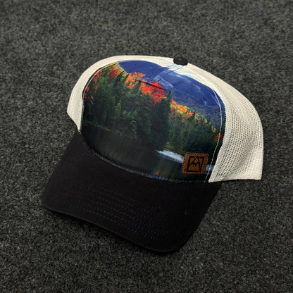 Trucker-Style Cap with A Nature Scene Photo Print