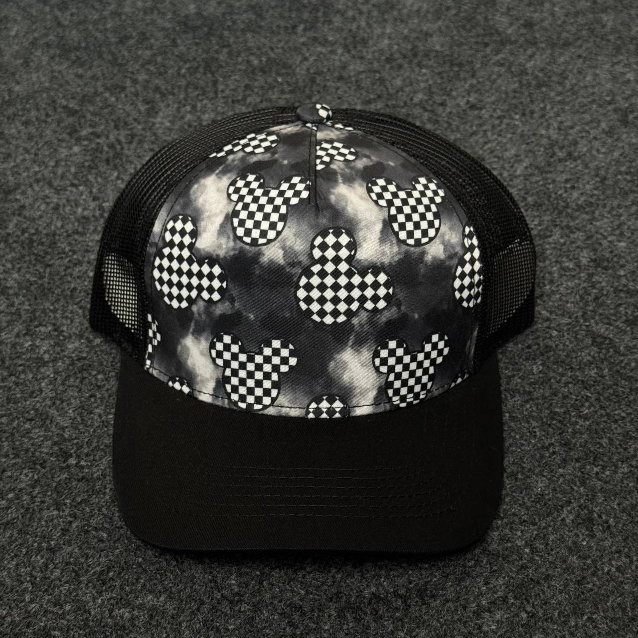 Disney Mickey Mouse checkered trucker hat