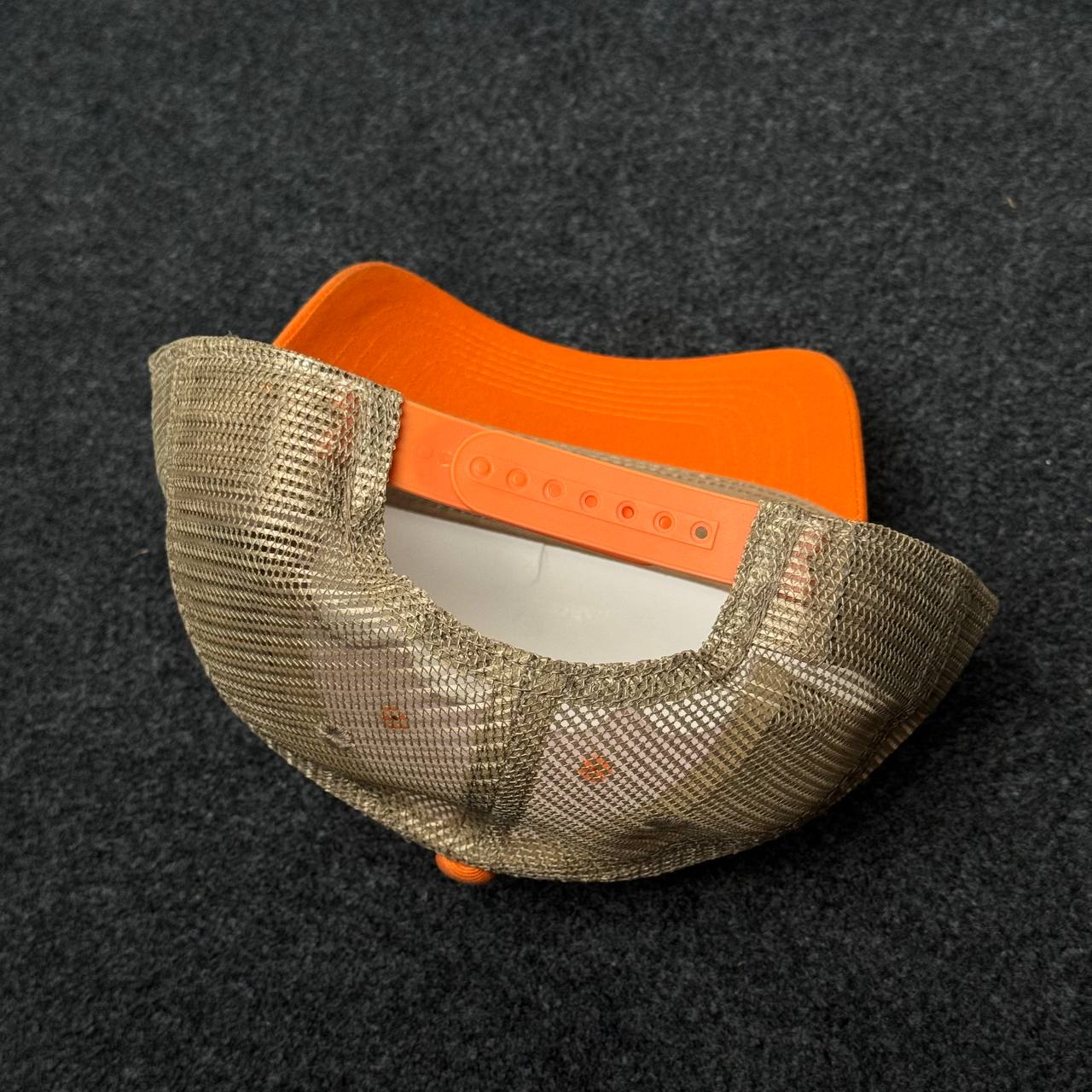 "Edisto Beach" Sunrise Orange Mesh Trucker Cap