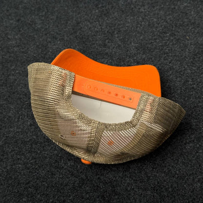 "Edisto Beach" Sunrise Orange Mesh Trucker Cap