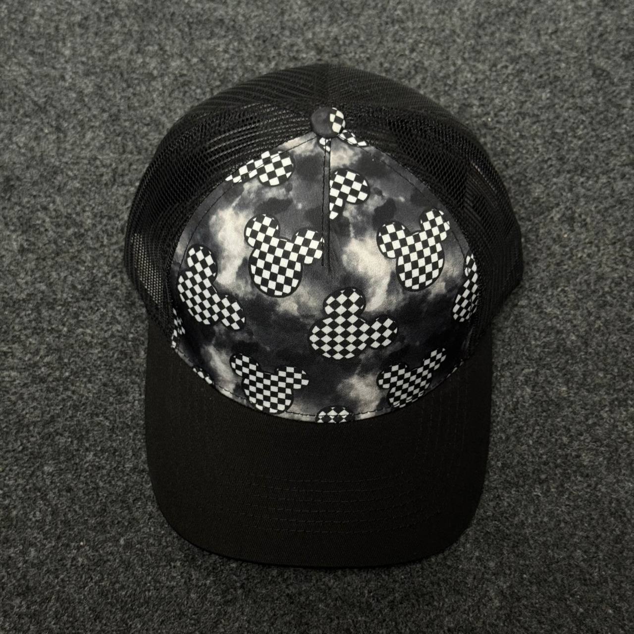 Disney Mickey Mouse checkered trucker hat